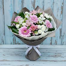 Букет цветов из:  Герберы, Альстромерии и Хризантемы #REPLACE_PRED# Войновой-Горе
