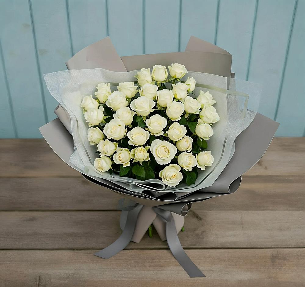 Букет Белоснежная нежность в Войновой-Горе