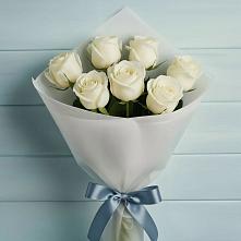 Букет 7 Белых роз Эдлесс Лав #REPLACE_PRED# Войновой-Горе