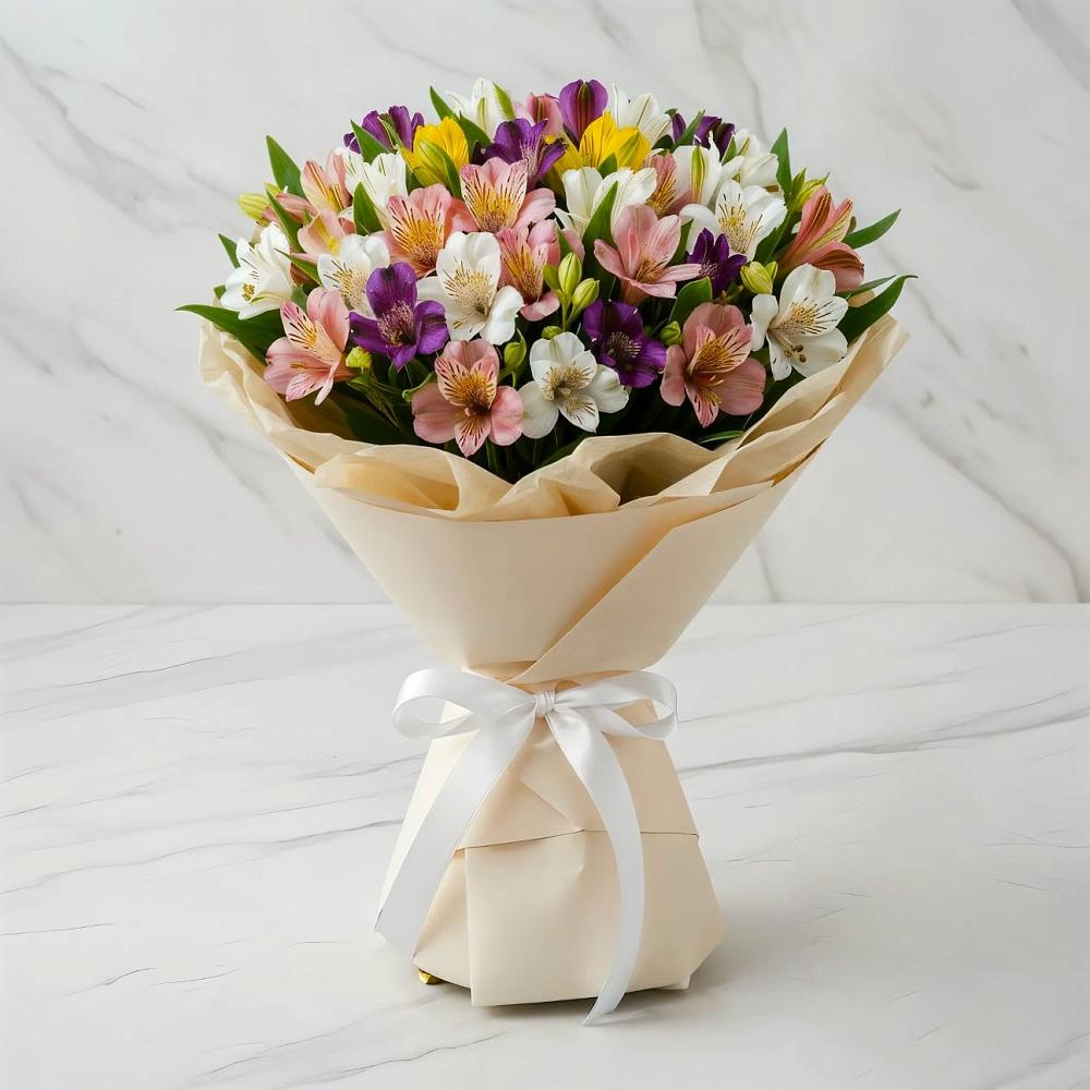 Букет цветов из: Альстромерии в Войновой-Горе