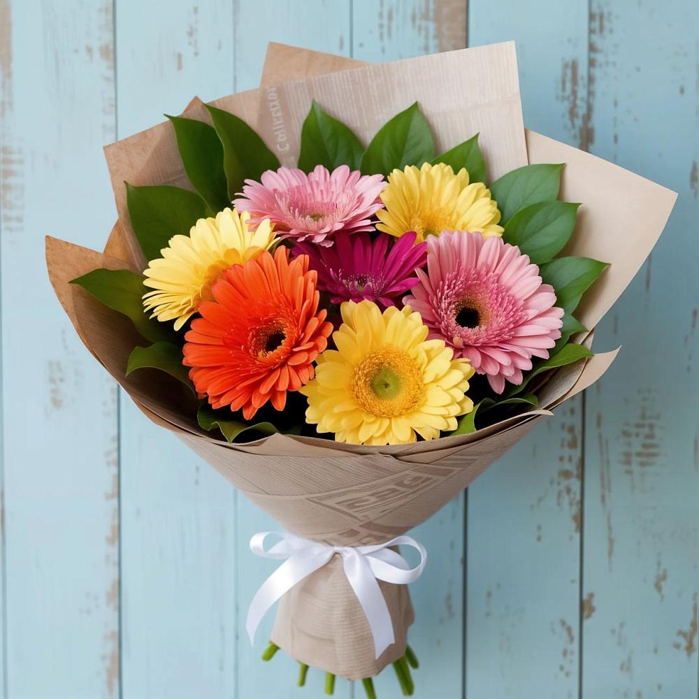 Букет цветов из: Герберы в Войновой-Горе