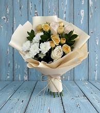 Букет цветов из:  Розы и Хризантемы в Войновой-Горе