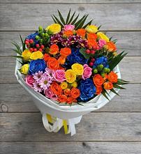 Букет цветов из:  Розы и Хризантемы в Войновой-Горе