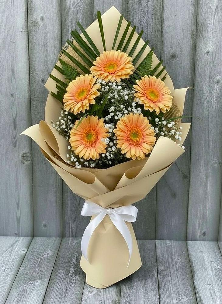 Букет цветов из: Герберы в Войновой-Горе