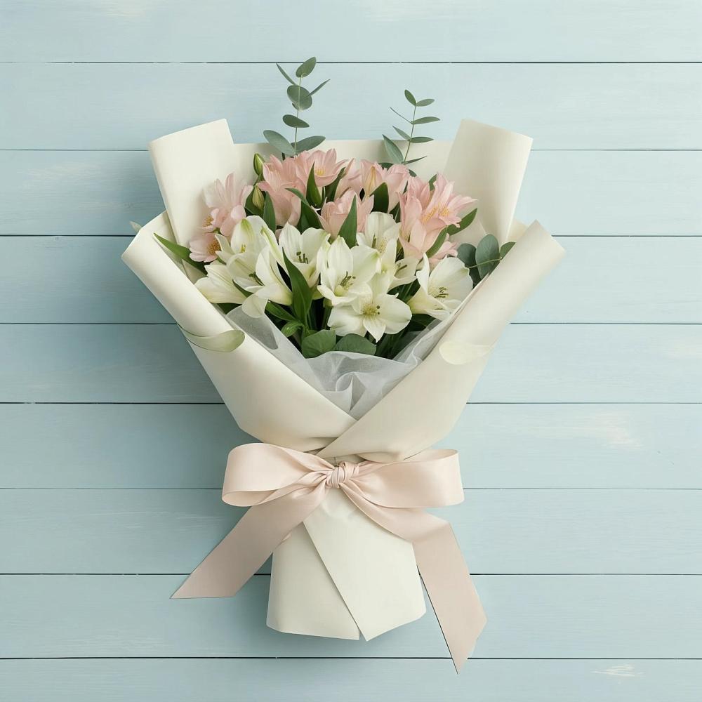 Букет цветов из: Альстромерии в Войновой-Горе