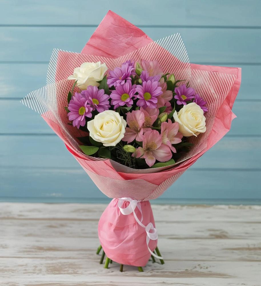 Букет цветов из: Герберы в Войновой-Горе