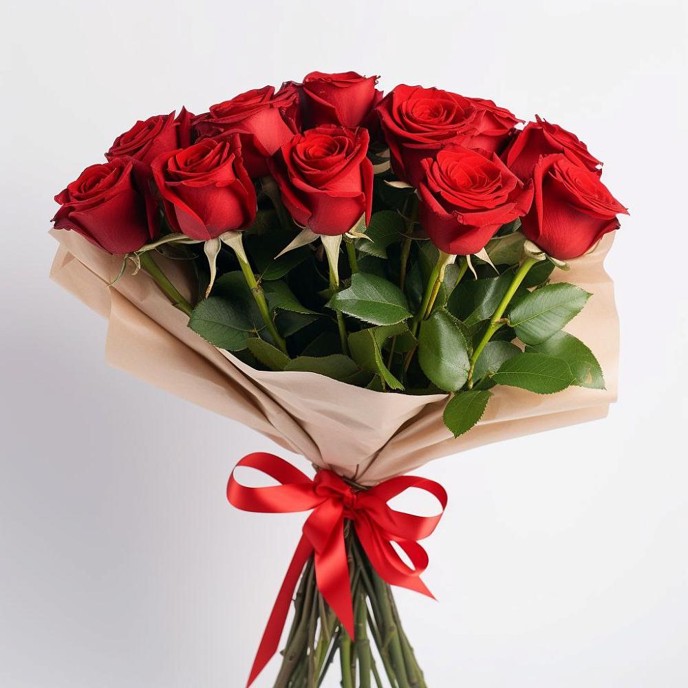 Букет 11 Красных роз Эдлесс Лав в Войновой-Горе