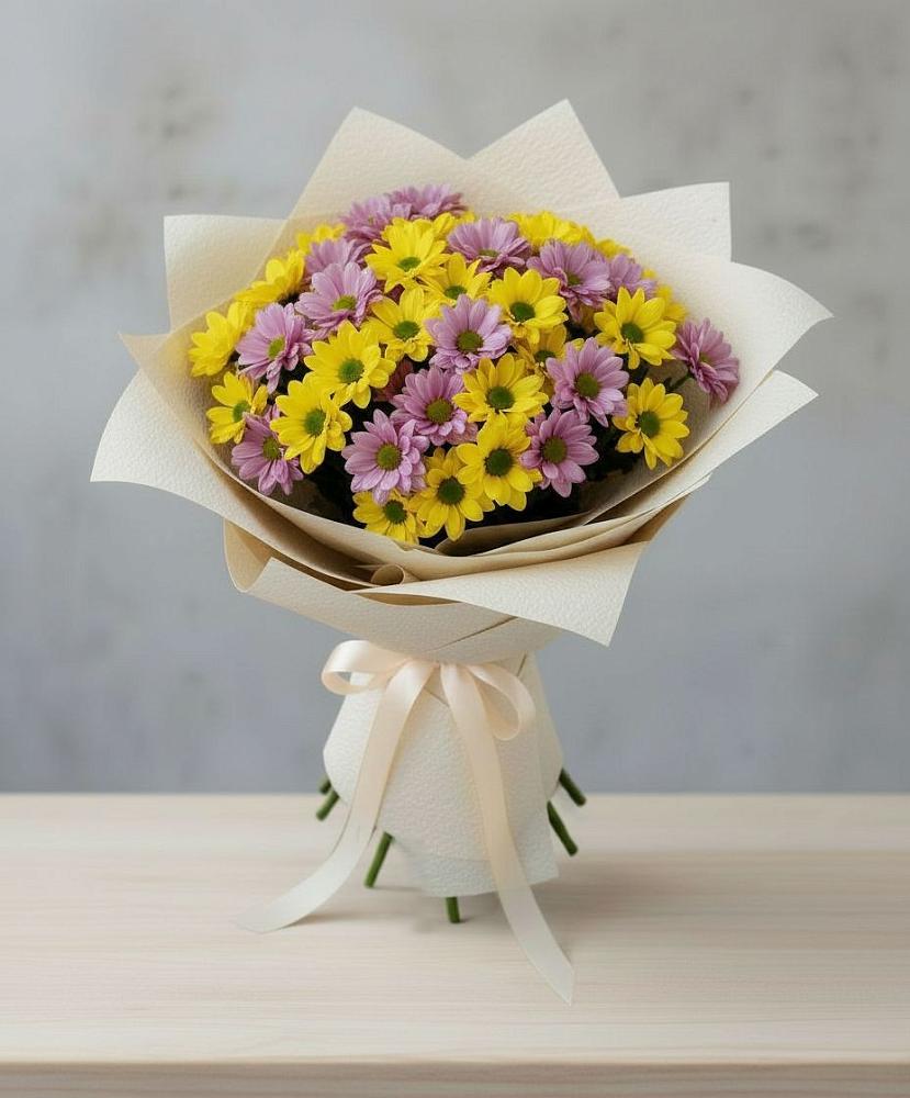 Букет цветов из: Хризантемы в Войновой-Горе